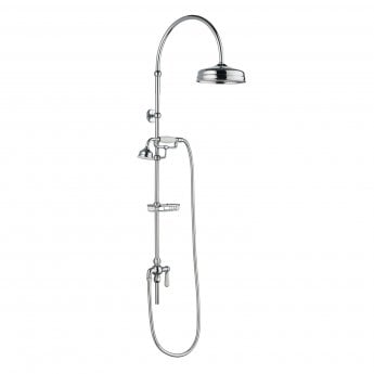 Hudson Reed Deluxe Grand Rigid Riser Kit with Handset and Shower Head