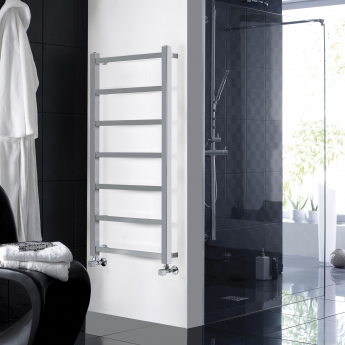 Hudson Reed Eton Heated Towel Rail 1200mm H x 450mm W - Chrome