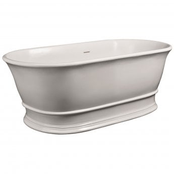 Hudson Reed Farringdon Solid Surface Freestanding Bath 1555mm x 740mm - White