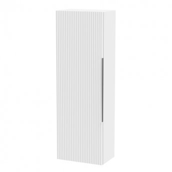 Hudson Reed Fluted 400mm Wall Hung 1-Door Tall Storage Unit