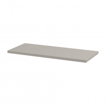 Hudson Reed Fusion Compact WC Unit with Coloured Worktop 600mm Wide - Pebble Grey | Product Image