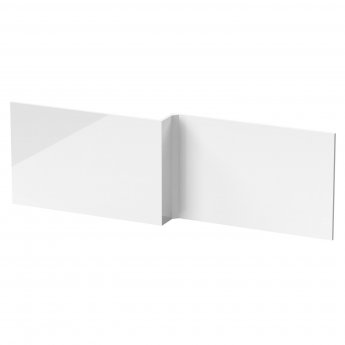 Hudson Reed MDF L-Shaped Front Bath Panel 540mm H x 1700mm W - Gloss White