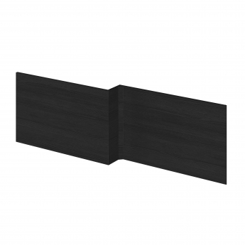 Hudson Reed MFC Shower Bath Front Panel 520mm H x 1700mm W - Charcoal Black Woodgrain