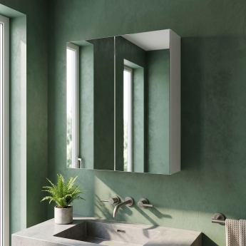 Parade 600mm 2-Door Mirrored Bathroom Cabinet | Product Image