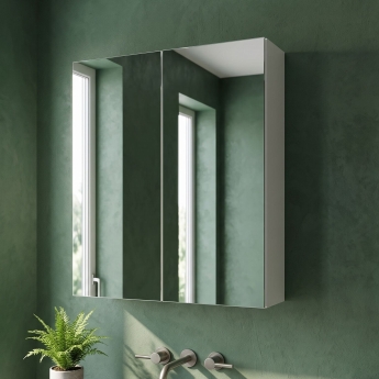 Arno 600mm 2-Door Mirrored Bathroom Cabinet | Product Image