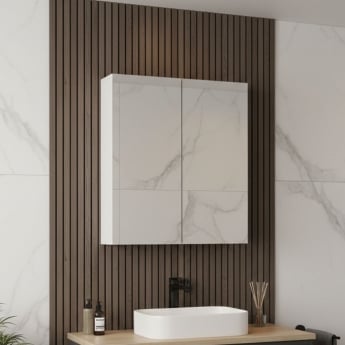 Parade 600mm 2-Door Mirrored Bathroom Cabinet