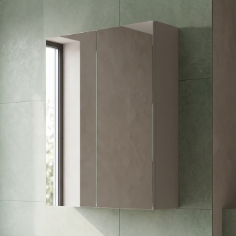 Arno 600mm 2-Door Mirrored Bathroom Cabinet | Product Image