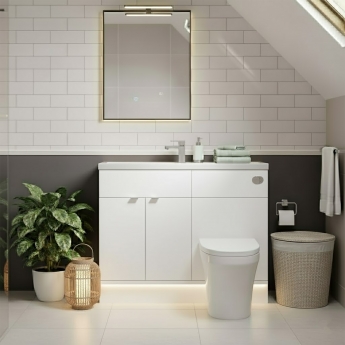 Hudson Reed Fusion Slimline 1200mm Combination Vanity and WC Unit