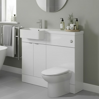 Hudson Reed Fusion 1000mm Combination Semi-Recessed Vanity and WC Unit