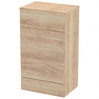 Hudson Reed Fusion WC Unit with Coloured Worktop 500mm Wide - Bleached Oak | Product Image