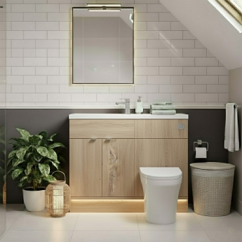 Hudson Reed Fusion Slimline 1200mm Combination Vanity and WC Unit