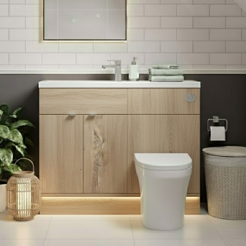 Hudson Reed Fusion Slimline 1200mm Combination Vanity and WC Unit | Product Image