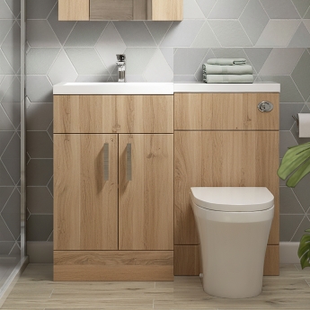 Hudson Reed Fusion 1000mm Combination Vanity and WC Unit