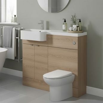 Hudson Reed Fusion 1000mm Combination Semi-Recessed Vanity and WC Unit