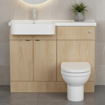 Hudson Reed Fusion 1100mm Combination Semi-Recessed Vanity and WC Unit