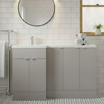 Hudson Reed Fusion L-Shaped 1500mm 5-Door Floor Standing Vanity Unit