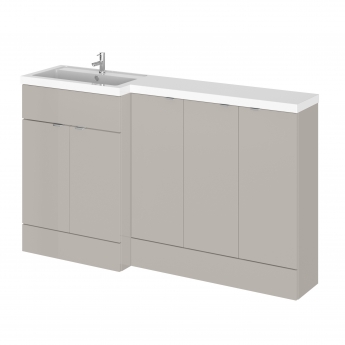 Hudson Reed Fusion L-Shaped 1500mm 5-Door Floor Standing Vanity Unit