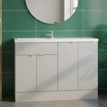 Hudson Reed Fusion Slimline 1200mm 4-Door Floor Standing Vanity Unit