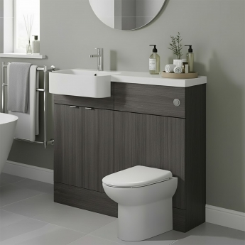 Hudson Reed Fusion 1000mm Combination Semi-Recessed Vanity and WC Unit