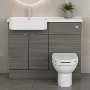 Hudson Reed Fusion 1100mm Combination Semi-Recessed Vanity and WC Unit