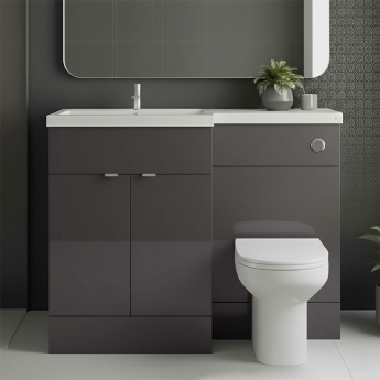 Hudson Reed Fusion 1100mm Combination Vanity and WC Unit