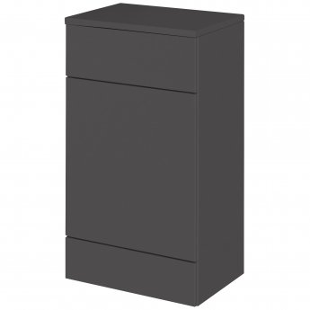 Hudson Reed Fusion WC Unit with Coloured Worktop 500mm Wide - Gloss Grey | Product Image