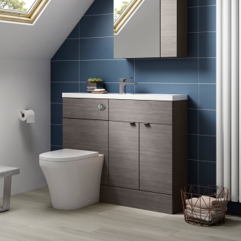 Hudson Reed Fusion Slimline 1100mm Combination Vanity and WC Unit