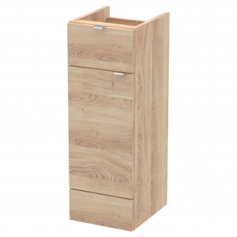 Hudson Reed Fusion Base Unit with 1 Drawer 300mm Wide - Bleached Oak
