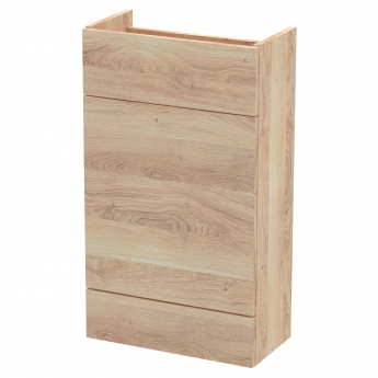 Hudson Reed Fusion Compact WC Unit 500mm Wide - Bleached Oak