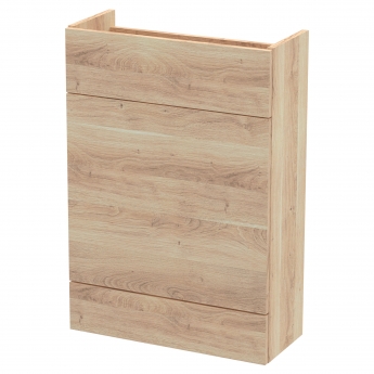 Hudson Reed Fusion Compact WC Unit 600mm Wide - Bleached Oak