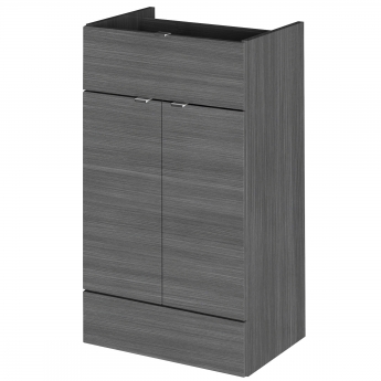 Hudson Reed Fusion Base Unit 500mm Wide - Anthracite Woodgrain