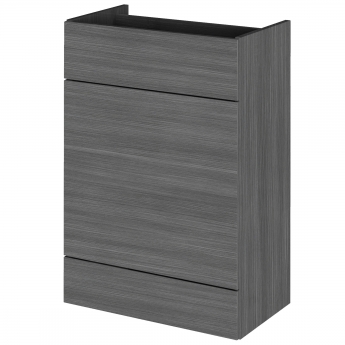 Hudson Reed Fusion WC Unit 600mm Wide - Anthracite Woodgrain