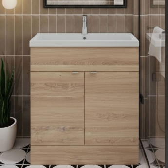 Hudson Reed Fusion 800mm 2-Door Floor Standing Vanity Unit