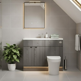 Hudson Reed Fusion Slimline 1000mm Combination Vanity and WC Unit