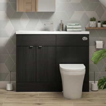 Hudson Reed Fusion Slimline 1100mm Combination Vanity and WC Unit | Product Image