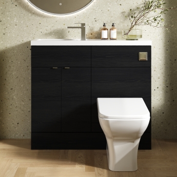 Hudson Reed Fusion Slimline 1000mm Combination Vanity and WC Unit | Product Image