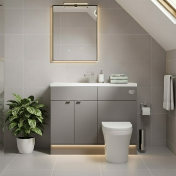 Hudson Reed Fusion Slimline 1000mm Combination Vanity and WC Unit