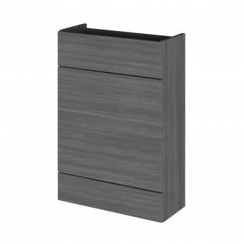 Hudson Reed Fusion Compact WC Unit 600mm Wide - Anthracite Woodgrain