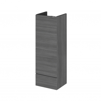 Hudson Reed Fusion LH Combination Unit with 600mm WC Unit - 1500mm Wide - Anthracite Woodgrain
