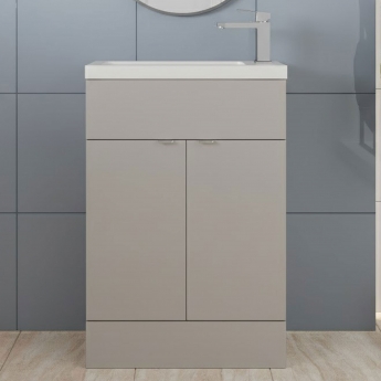 Hudson Reed Fusion Slimline 600mm 2-Door Floor Standing Vanity Unit