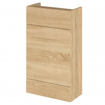 Hudson Reed Fusion Compact WC Unit 500mm Wide - Natural Oak