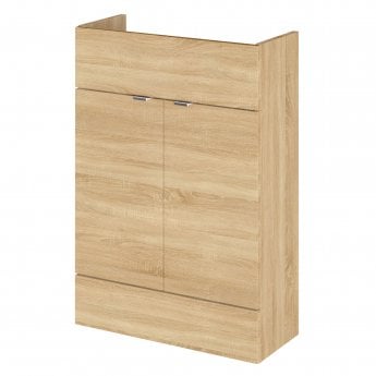 Hudson Reed Fusion Compact Vanity Unit 600mm Wide - Natural Oak