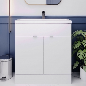 Hudson Reed Fusion 800mm 2-Door Floor Standing Vanity Unit