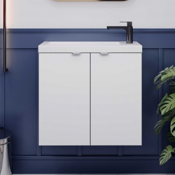 Hudson Reed Fusion Slimline 600mm 2-Door Wall Hung Vanity Unit