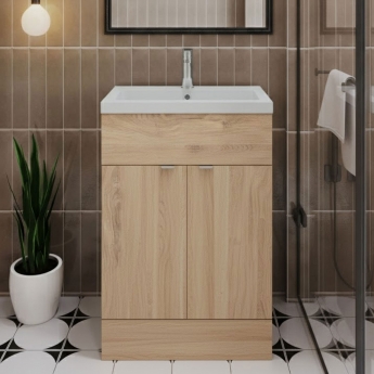 Hudson Reed Fusion 600mm 2-Door Floor Standing Vanity Unit