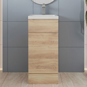 Hudson Reed Fusion 400mm 1-Door Floor Standing Vanity Unit