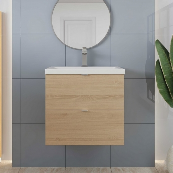 Hudson Reed Fusion 600mm 2-Drawer Wall Hung Vanity Unit