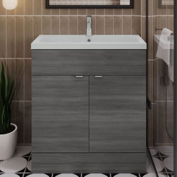 Hudson Reed Fusion 800mm 2-Door Floor Standing Vanity Unit