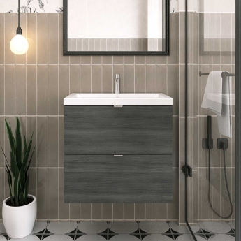 Hudson Reed Fusion 600mm 2-Drawer Wall Hung Vanity Unit