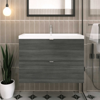 Hudson Reed Fusion 800mm 2-Drawer Wall Hung Vanity Unit